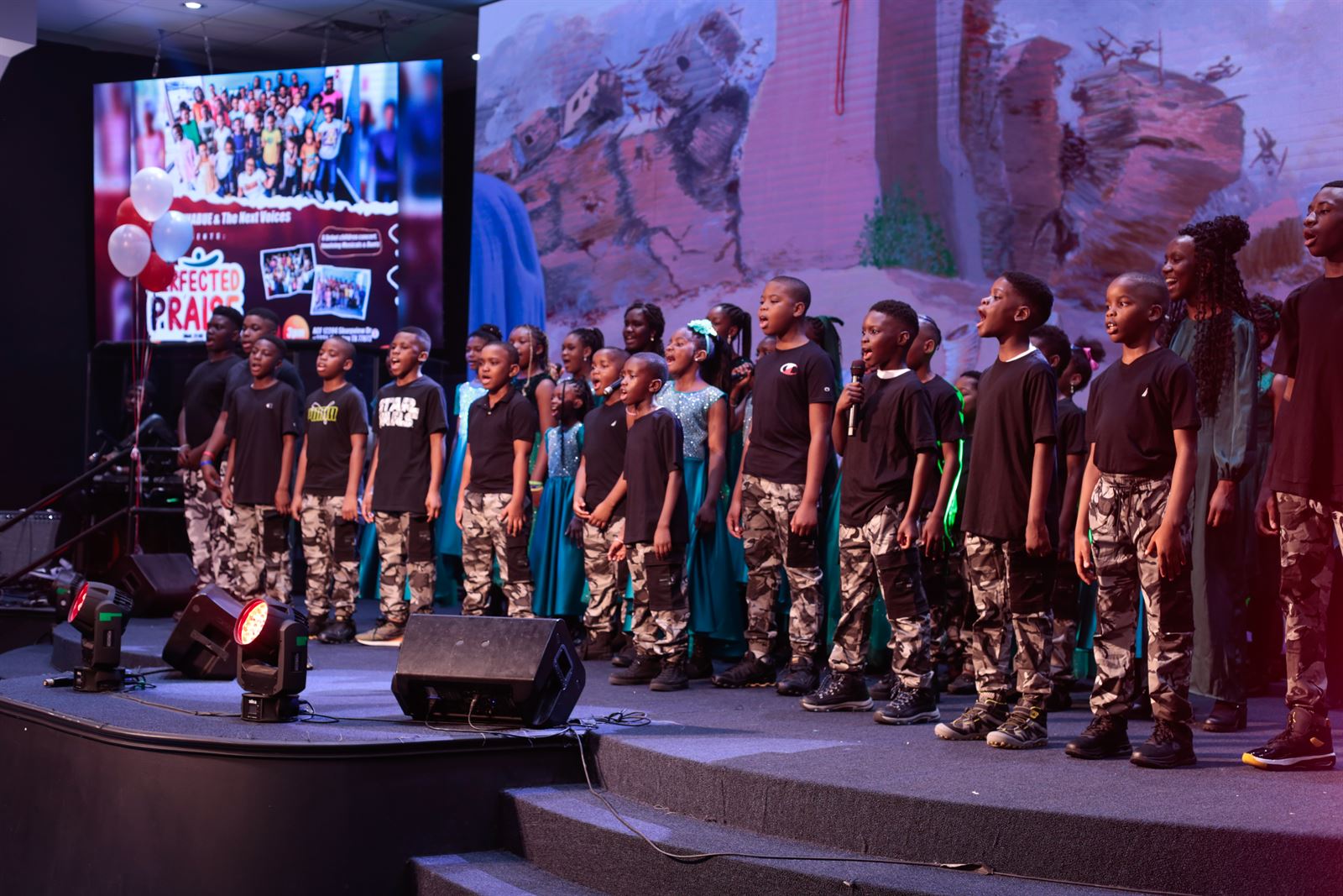 Young men, front and center
