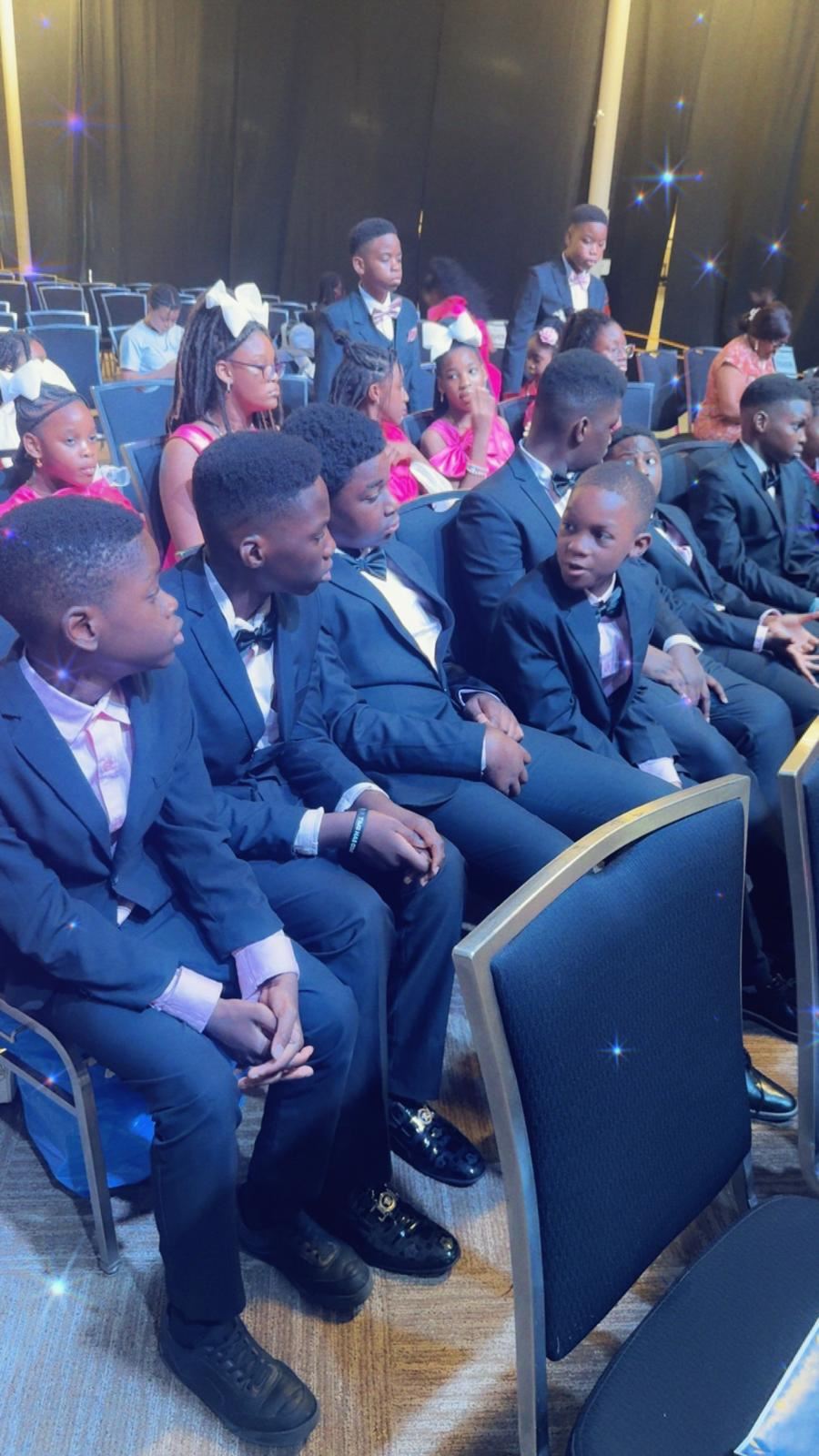 Gentlemen of the choir in black tie