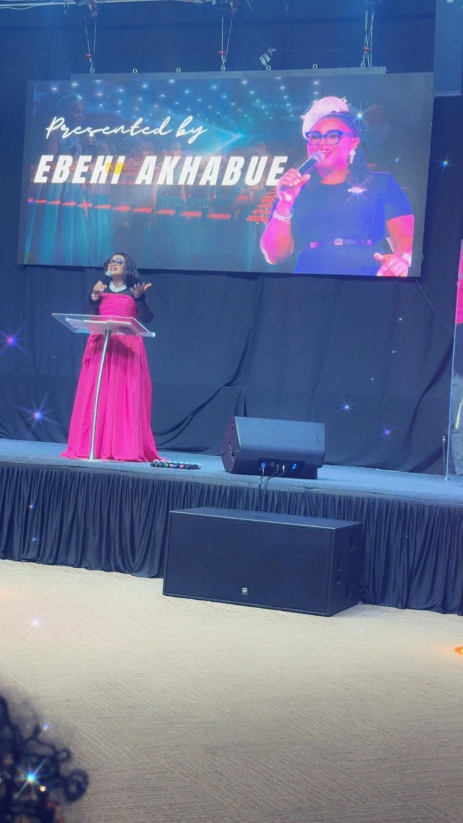 Our young MC takes the podium