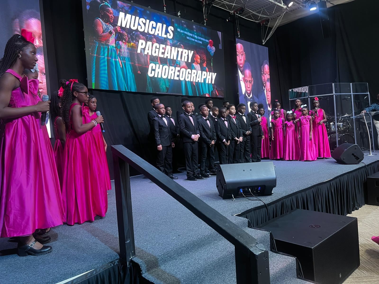 The full company mid-medley